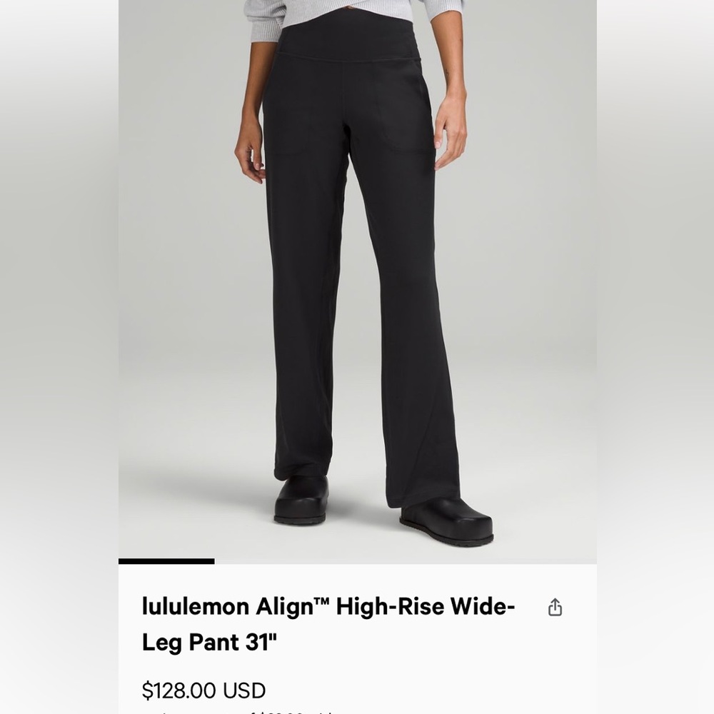 lululemon Align™ High-Rise Wide-Leg Pant 31"